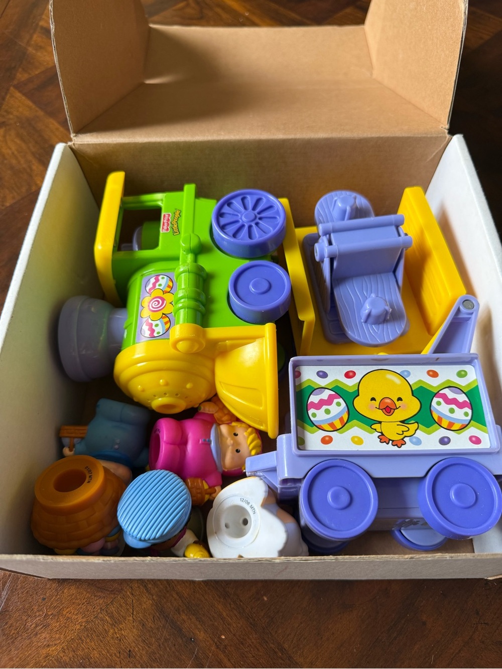 Vintage 2006 Little People Easter Train set with box